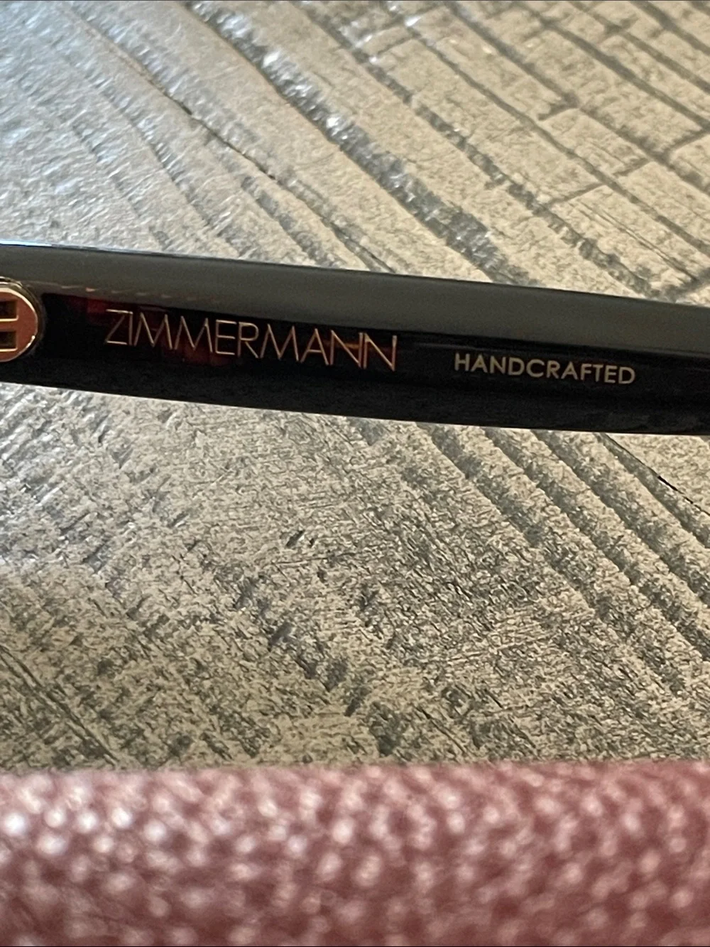 Zimmermann Black Frame Sunglasses with Gold Logo Detail